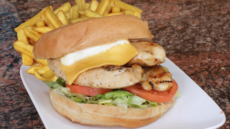 #10. Grilled/Fried Chicken Sandwich With Fries