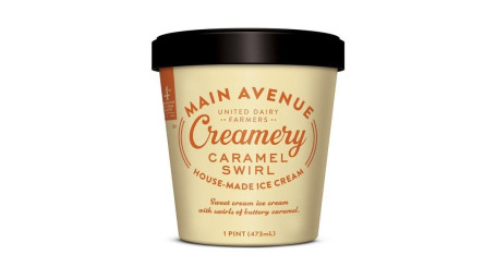 Pint Main Ave Creamery Caramel Swirl