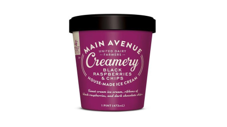 Pint Main Ave Creamery Black Raspberries Chips