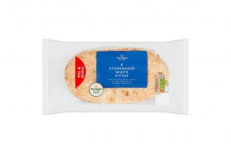 Morrisons Stonebaked White Pittas Confezione Da 6