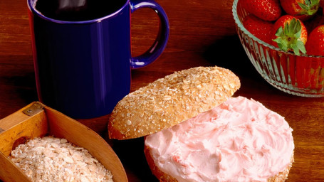 Medium Coffee With Cream Cheese Bagel