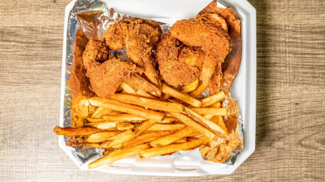 10Pc Whole Wing Dinner W/Fries