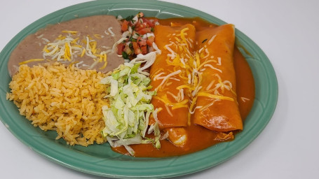 #4. 2 Cheese Enchilada Plate