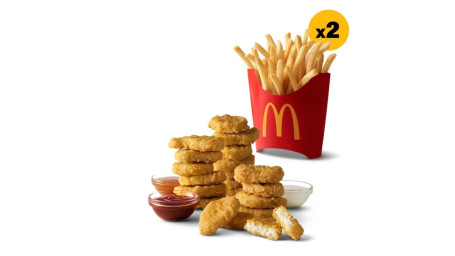 20 Pz. Chicken Mcnuggets 2 Patatine Fritte Medie