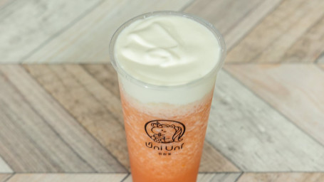 Peachy Peach Crushed Ice With Salted Crème Foam Zhī Shì Yún Dǐng Shuǐ Mì Táo