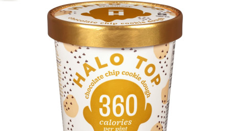 Halo Top Chocolate Chip Cookie Dough Light Ice Cream Pint