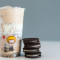 Milk Tea With Oreo Puff Cream Oreo Qū Qí Nǎi Chá