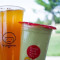 Passion Fruit Jasmine Green Tea With Lychee Jelly Bǎi Xiāng Guǒ Yē Guǒ Lǜ Chá