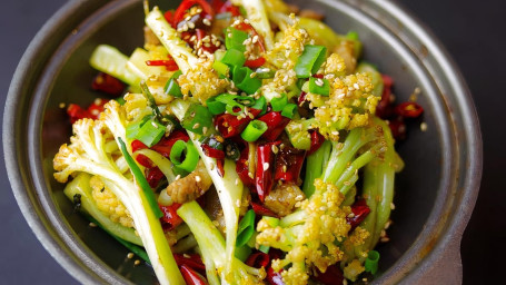 C01Gàn Guō Huā Cài Clay Pot Sauteed Organic Cauliflower