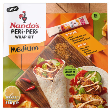 Nandos Peri Peri Wrap Kit Medio 261G