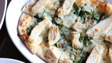 Chicken Spinach Alfredo Pizza Large