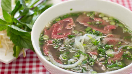 21B. Rib Eye Steak Beef Noodles Soup (Phở Tái Bò Rib Eye)