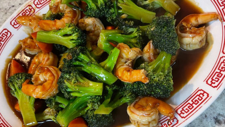 Stir Fry Shrimp Cooked W/ Brown Sauce