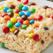 Marshmallow Crispy Bar With M&M's