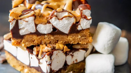 Gluten Free Peanut Butter Marshmallow Blondie