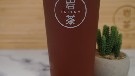 Peach Black Tea With Cheese Top/Zhī Shì Mì Táo Hóng Chá