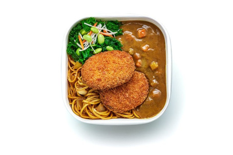 Pumpkin Katsu Curry Yakisoba Bento