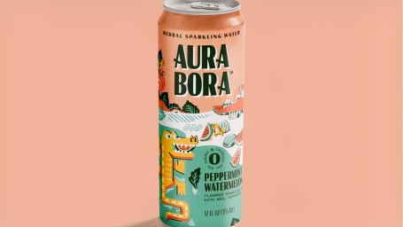 Aura Bora Peppermint Watermelon Sparkling Water