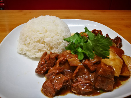 Chicken Wings With Rice, Served With Black Pepper Sauce Jī Chì Fàn Hēi Jiāo Zhī