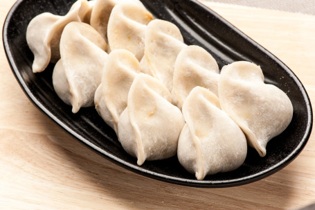 Shēng Xiān Xiā Jiǔ Huáng Zhū Ròu Jiǎo Raw Shrimp, Chive Pork Dumplings 12 Jiàn Pcs