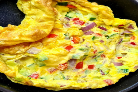 Omelette (Vegi And Cheese) With Parata