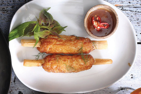 Sugarcane Prawn Lollipops (4 Cut Pieces)