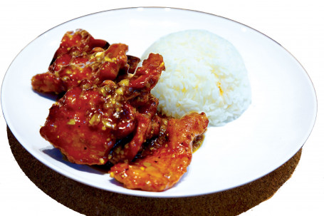 Honey Black Pepper Pork With Rice