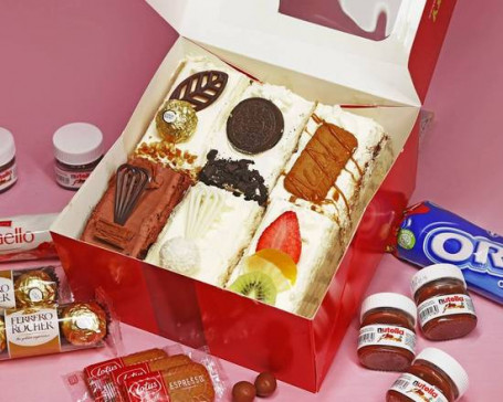 Box Of 6 Mix Cake Slices