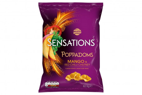 Sensations Mango Red Chili Chutney Poppadoms 82.5G