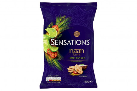 Sensations Lime Pickle Naan Chips 150G