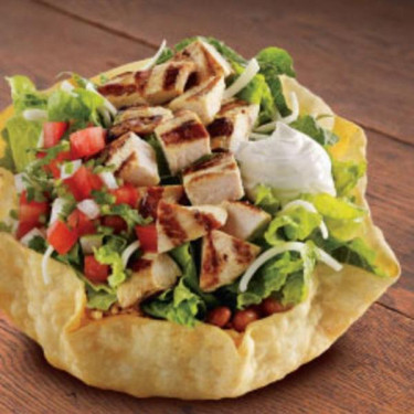 Chicken Tostada Salad (No Dressing, No Shell)