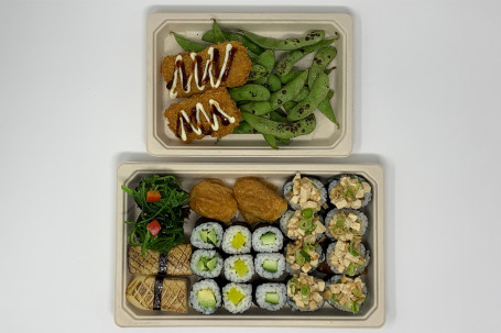 Vegan Sushi Set (23 Pcs, Edamame And Tofu Teriyaki)