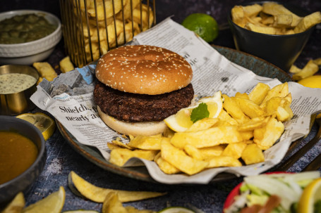 6Oz Beef Burger Chips