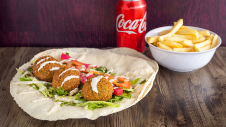 Falafel Roll Meal (V)