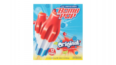 Bomb Pop Original Ice Pop , 12Pz