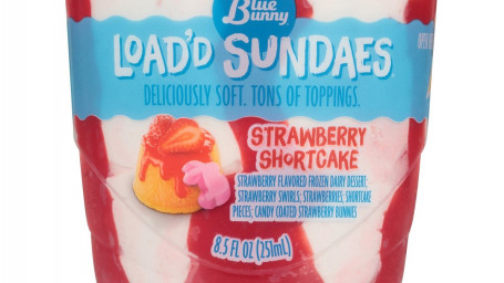 Blue Bunny Load'd Sundaes Fragolina Dolcecuore , 8.5