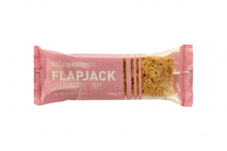 Holland Barrett Strawberry Jam Flapjack 100G