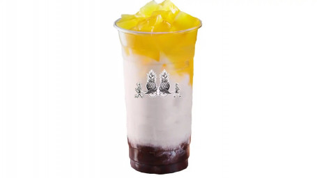 Red Bean Mochi Cake Latte Mì Hóng Dòu Fěn Guǒ Xiān Nǎi