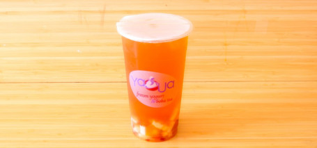 Strawberry Peach Bubble Tea