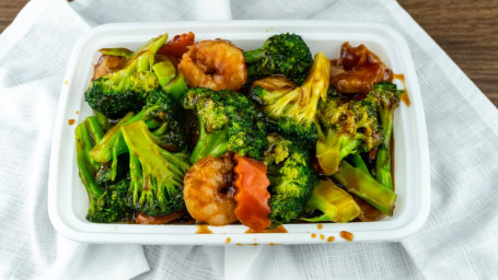 Shrimp With Broccoli Jiè Lán Xiā （Dà）