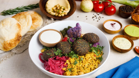 Falafel Rice Bowl (4 Pcs)