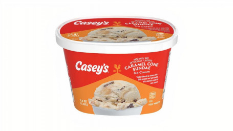 Casey's Caramel Cone Sundae Ice Cream 1.5Qt