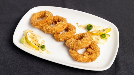 Golden Calamari Rings 6Pc