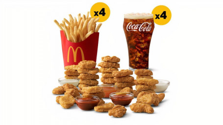 40 Nuggets 4 Med Fry Con 4 Bevande Pasto