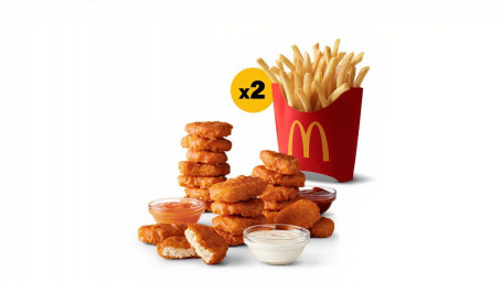 20 Pezzi Di Mcnuggets Piccanti E 2 Fritture Medie