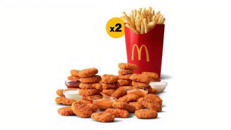 40 Pezzi Di Mcnuggets Piccanti E 2 Patatine Fritte Grandi