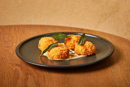 New Pumpkin Mozzarella Arancini (V)