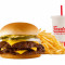 # 1 Triple Steakburger Con Combo Di Formaggio