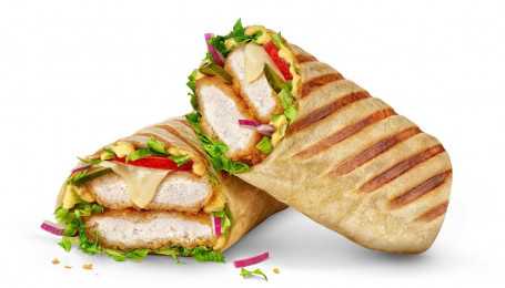 Wrap Grande Alla Griglia Con Pollo Croccante (890 Calorie)