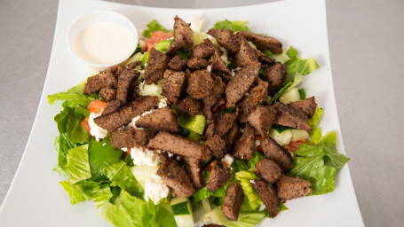 Greek Salad With Traditional Gyro